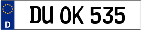 Truck License Plate